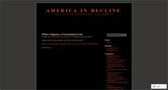 Desktop Screenshot of americaindecline.wordpress.com