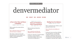 Desktop Screenshot of denvermediator.wordpress.com