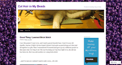 Desktop Screenshot of cathairinmybeads.wordpress.com