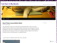 Tablet Screenshot of cathairinmybeads.wordpress.com