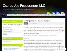 Tablet Screenshot of cactusjoeproductions.wordpress.com