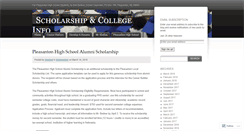 Desktop Screenshot of collegedollars.wordpress.com