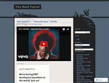Tablet Screenshot of beatpatrol.wordpress.com