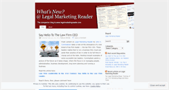 Desktop Screenshot of legalmarketingreader.wordpress.com