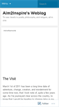 Mobile Screenshot of aim2inspire.wordpress.com