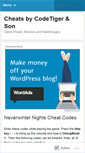 Mobile Screenshot of codetiger.wordpress.com
