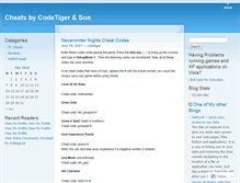 Tablet Screenshot of codetiger.wordpress.com