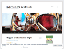 Tablet Screenshot of biblioteksnytta.wordpress.com