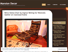 Tablet Screenshot of mansiondecor.wordpress.com