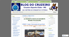 Desktop Screenshot of cruzeiromg.wordpress.com
