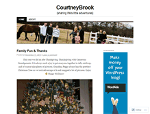 Tablet Screenshot of courtneybrook.wordpress.com