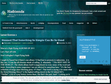 Tablet Screenshot of hisfriends.wordpress.com