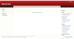 Desktop Screenshot of blessedsun.wordpress.com