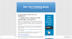 Desktop Screenshot of newyorkweddingbands.wordpress.com