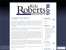 Tablet Screenshot of kyleroberts4house20.wordpress.com