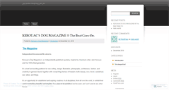 Desktop Screenshot of kerouacsdogmagazine.wordpress.com