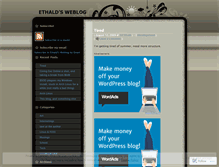Tablet Screenshot of ethald.wordpress.com