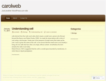 Tablet Screenshot of carolweb.wordpress.com