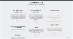 Desktop Screenshot of adamdickson.wordpress.com