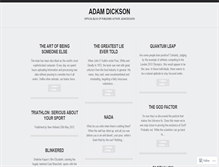Tablet Screenshot of adamdickson.wordpress.com