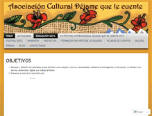 Tablet Screenshot of dejamequetecuentefestivalperu.wordpress.com