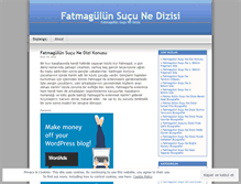 Tablet Screenshot of fatmagulsucune.wordpress.com