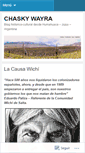 Mobile Screenshot of chaskiwayra.wordpress.com