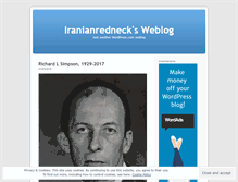 Tablet Screenshot of iranianredneck.wordpress.com