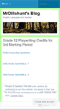 Mobile Screenshot of mrdillahunt.wordpress.com