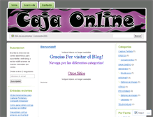 Tablet Screenshot of cajaonline.wordpress.com