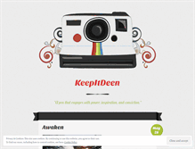 Tablet Screenshot of keepitdeen.wordpress.com