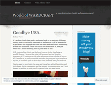 Tablet Screenshot of myworldofwardcraft.wordpress.com