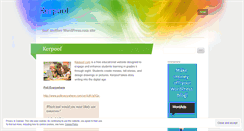 Desktop Screenshot of kerpoof.wordpress.com