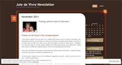Desktop Screenshot of joiedevivrenews.wordpress.com