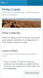 Mobile Screenshot of philipcabibi.wordpress.com