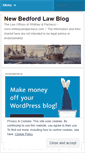 Mobile Screenshot of newbedfordlaw.wordpress.com