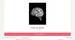 Desktop Screenshot of pieceofbrain.wordpress.com