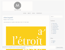 Tablet Screenshot of maggiechurch.wordpress.com
