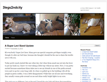 Tablet Screenshot of 3legs2ndcity.wordpress.com