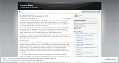 Desktop Screenshot of loveinlines.wordpress.com