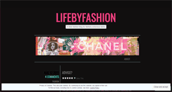 Desktop Screenshot of lifebyfashion.wordpress.com