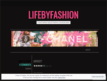 Tablet Screenshot of lifebyfashion.wordpress.com