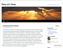 Tablet Screenshot of diaryofatemp.wordpress.com