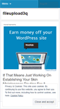 Mobile Screenshot of fileupload3q.wordpress.com