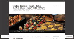 Desktop Screenshot of maderadeartista.wordpress.com