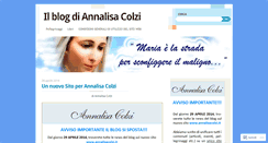 Desktop Screenshot of annalisacolzi.wordpress.com