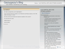 Tablet Screenshot of gazzygazzy.wordpress.com