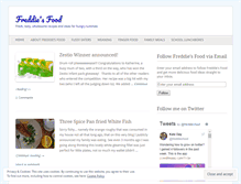 Tablet Screenshot of freddiesfood.wordpress.com