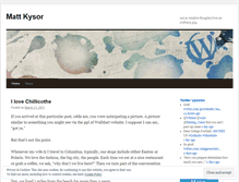 Tablet Screenshot of mattkysor.wordpress.com