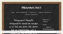 Desktop Screenshot of parkmanpost.wordpress.com